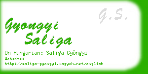 gyongyi saliga business card